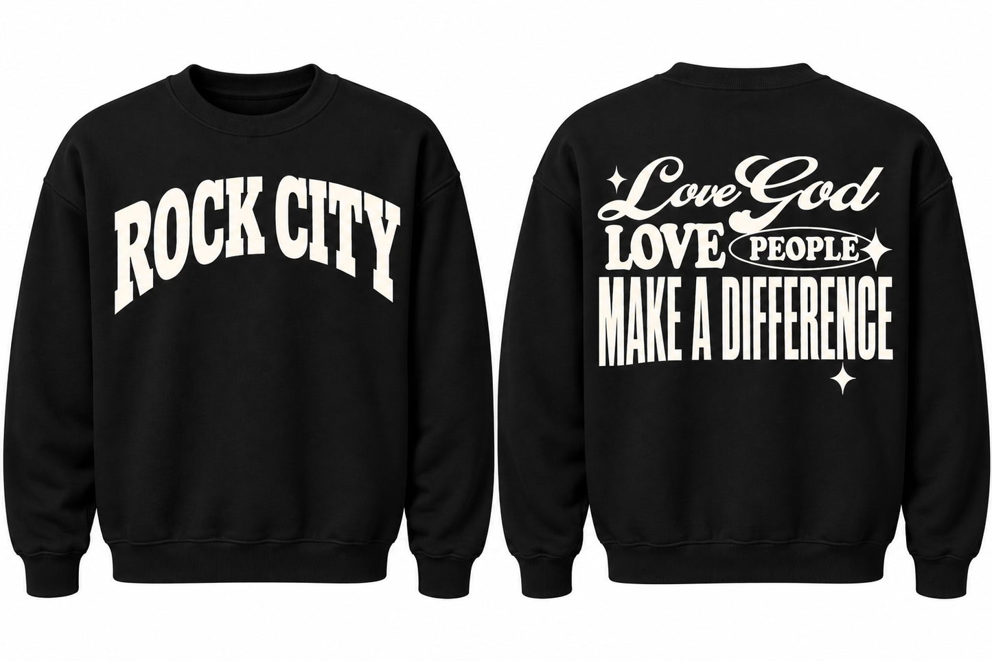 Fall Rock City Crew Necks