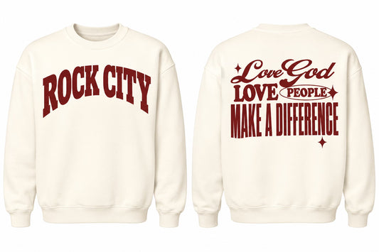 Fall Rock City Crew Necks