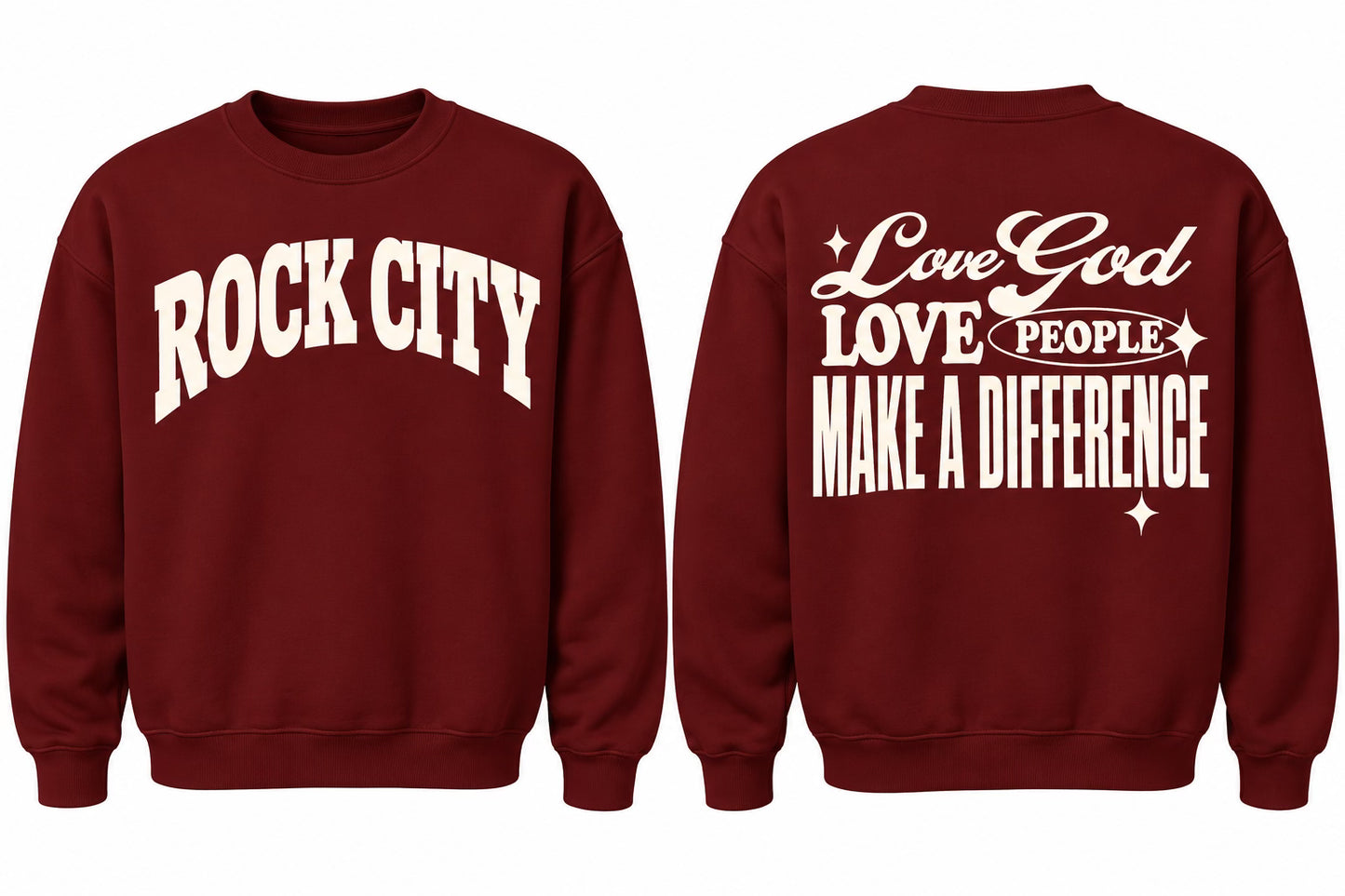 Fall Rock City Crew Necks